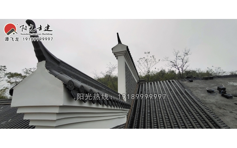 阳光古建青瓦
